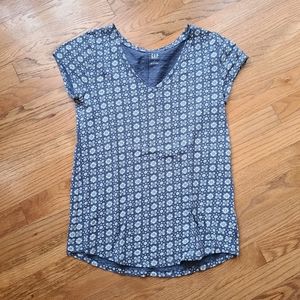 GAP Easy Tee Short Sleeve Shirt (Blue/White)